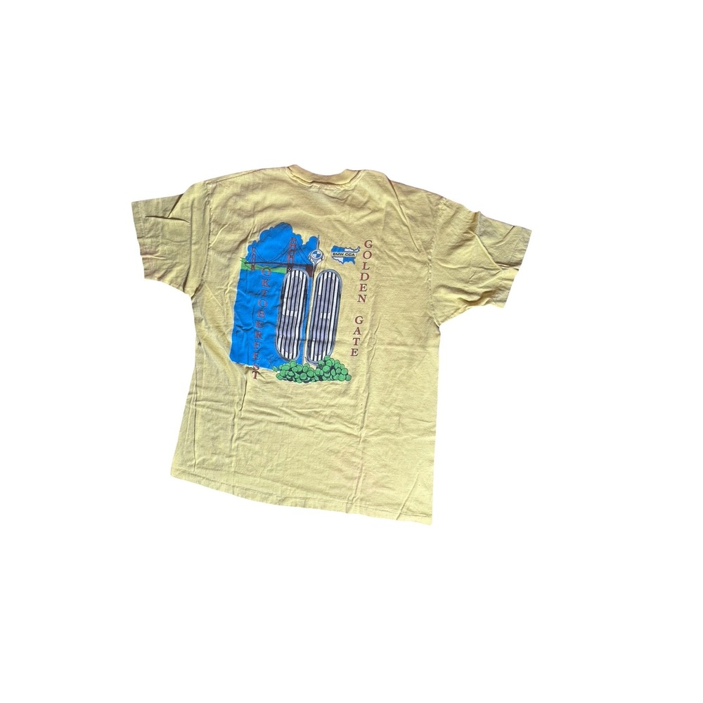 Vintage Hanes Beefy-T BMW CCA Golden Gate Oktoberfest T-Shirt XL Made in USA